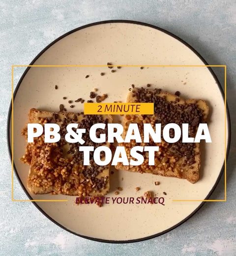 SnacQ Peanut Butter and Granola Toast