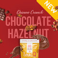 SnacQ Quinoa Crunch (Chocolate Hazelnut) square banner