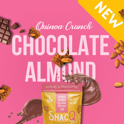 SnacQ Quinoa Crunch (Chocolate Almond) banner