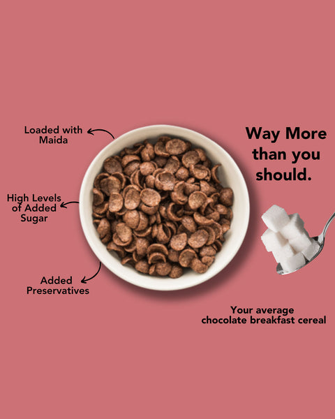 Average chocolate breakfast cereal image