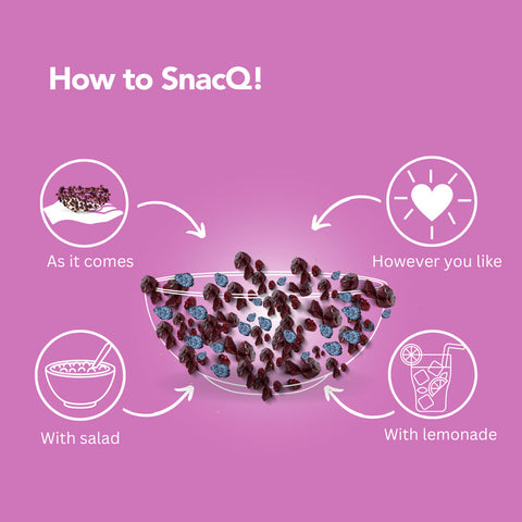 How to SnacQ masala berries mix square banner