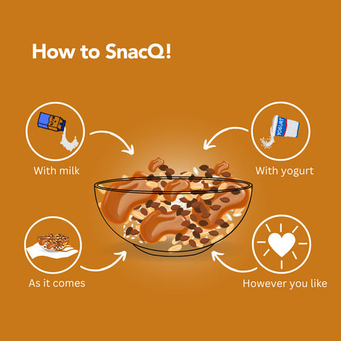 How to SnacQ Peanut butter granola square banner