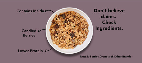 Which is better nuts granola of other brands or SnacQ's berries and nuts granola horizontal banner