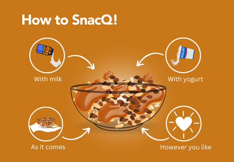 How to SnacQ Peanut butter granola banner