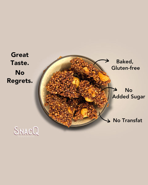 No added sugar Quinoa Crunch (Chocolate Hazelnut) square banner