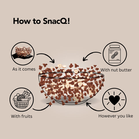 How to SnacQ Quinoa Crunch (Chocolate Hazelnut) square banner