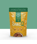 SnacQ almond butter with pecan granola square banner