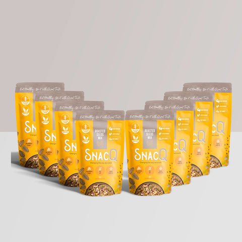 SnacQ Roasted seeds mix pack of 8
