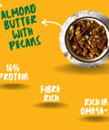 SnacQ almond butter with pecans granola USP banner